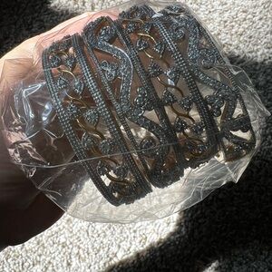 Elegant Silver and Gold metal Indian Bracelet